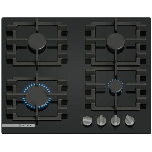 Plita PNN6B6K40 Gaz 4 Arzatoare 60Cm Negru