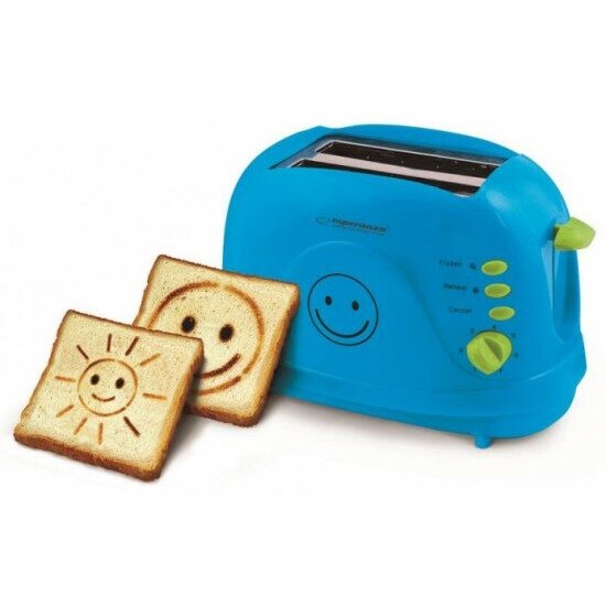 Prajitor de Paine Smiley EKT003B 2 Imagini 750W 3 in 1 Albastru
