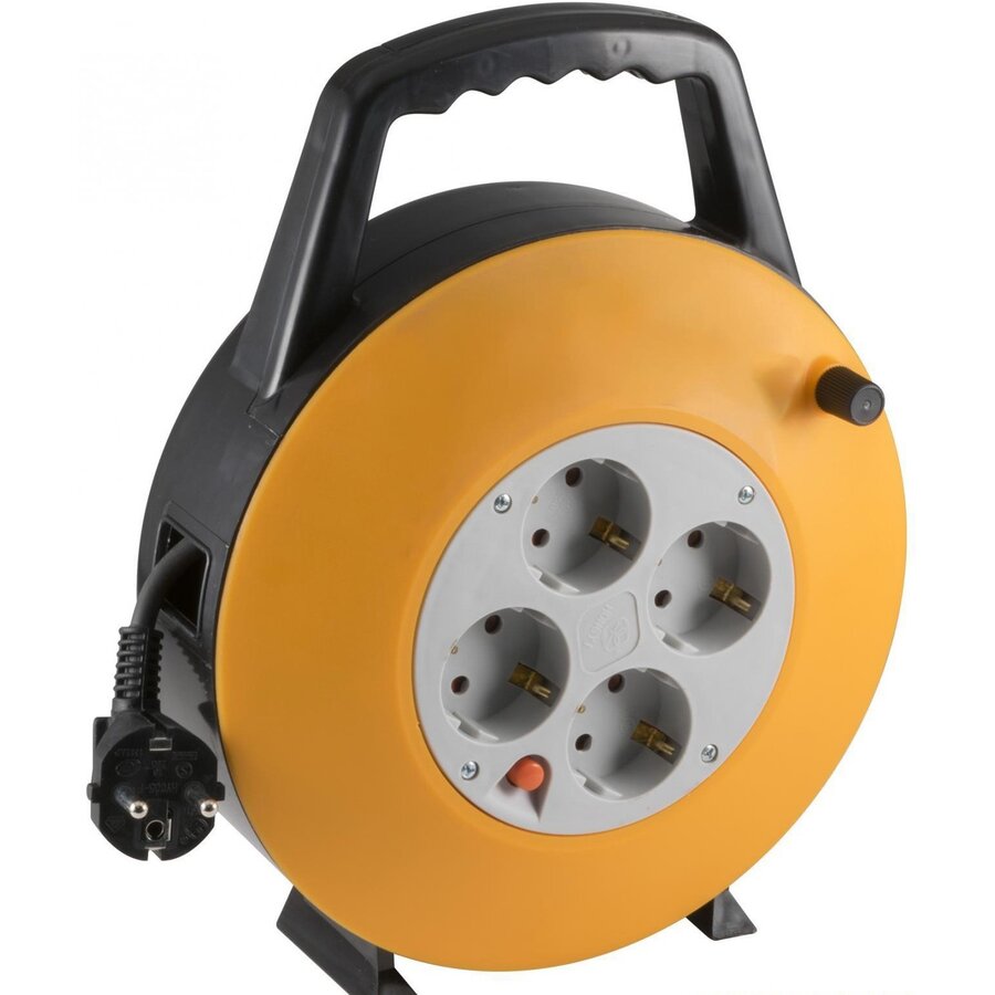 Prelungitor Rola Tip Tambur 4 Prize Impamantare 10m Ip20