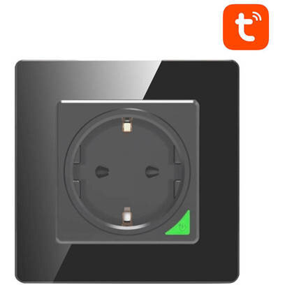Priza Inteligenta N-WOT10-EU-B TUYA  WiFi De Perete Negru