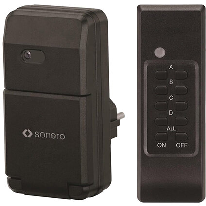 PRIZA PENTRU EXTERIOR CU TELECOMANDA 1100W SONERO