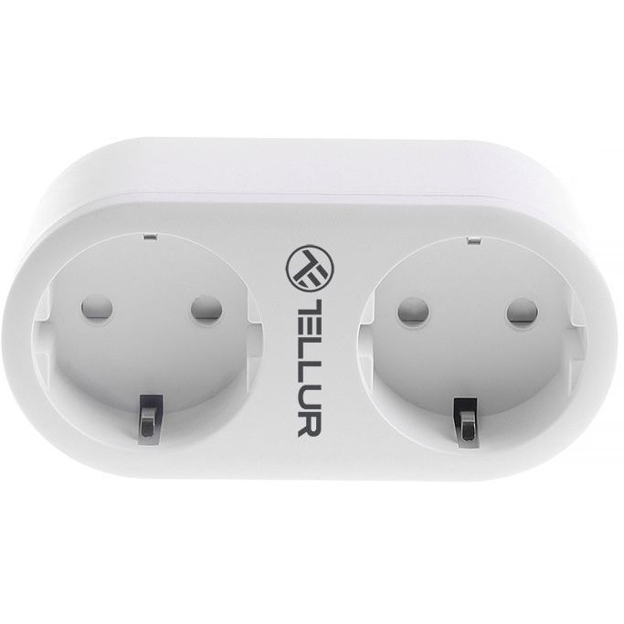 Priza smart 2 Porturi Schuko 3680W White