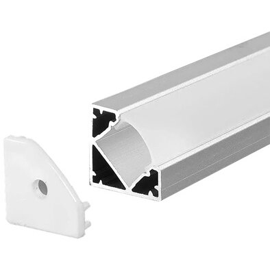 Profil Banda LED 2M Aluminiu  Negru