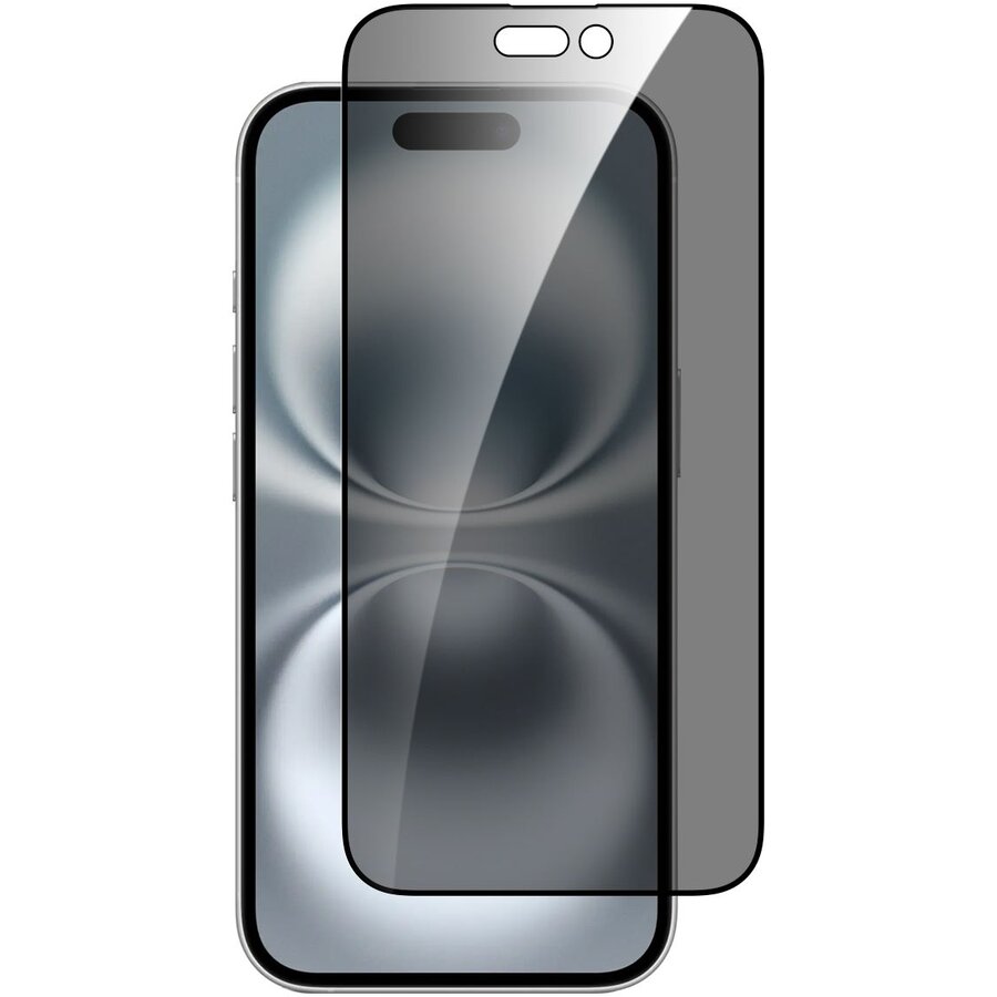 Protectie Ecran Sticla Securizata Privacy iPhone 16 cu Aplicator