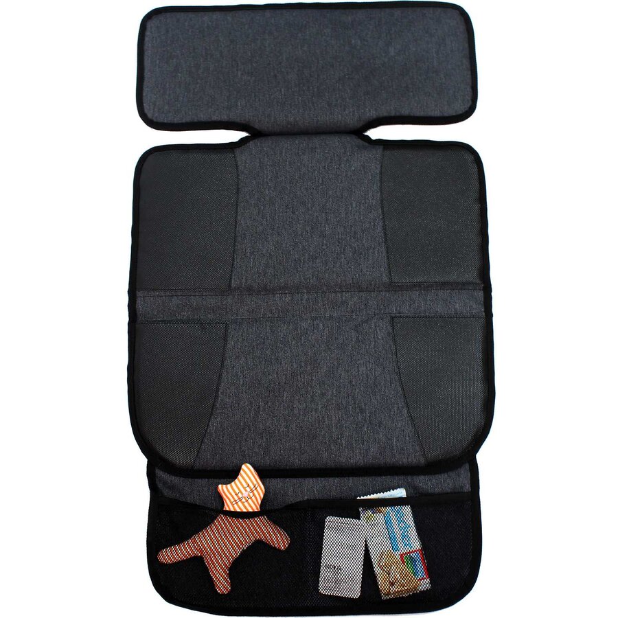 Protectie Scaun Auto AL4014 L Poliester 2 Buzunare Gri