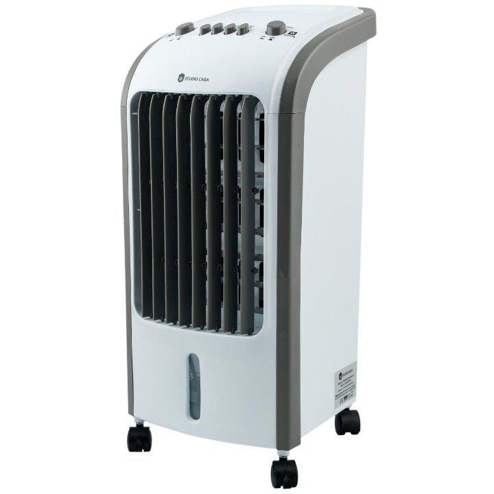 Racitor de aer portabil Cool Air 300  Rezervor apa 4 litri 3 viteze 80W Functie Umidificare Alb