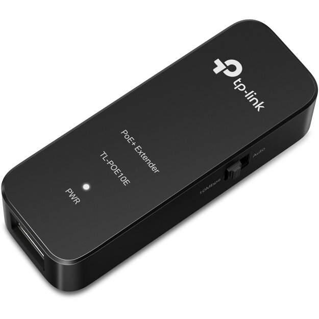 Range Extender PoE+ TL-PoE10E 2x 10/100Mbps Compatibil 802.3af/at Carcasa Plastic Negru