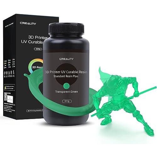 Rasina Standard Plus Rigida Fotosensibila 500g Culoare Transparent Green Compatibila Cu Imprimante 3D Cu Tehnologie Lcd
