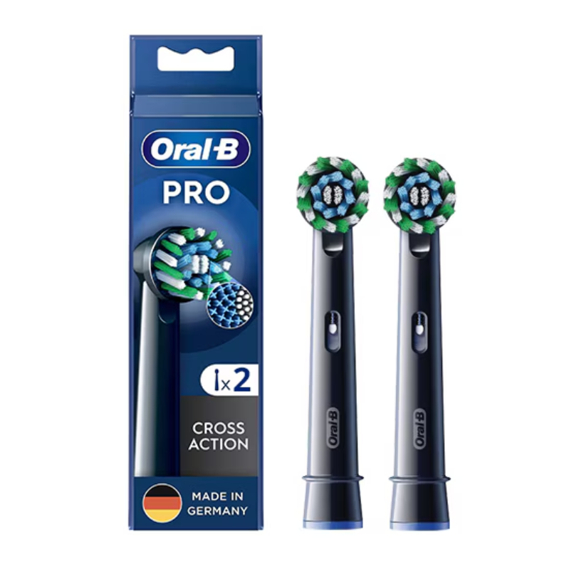 Rezerva Periuta Dinti EB50BRX-2 Cross Action  2 pcs Negru