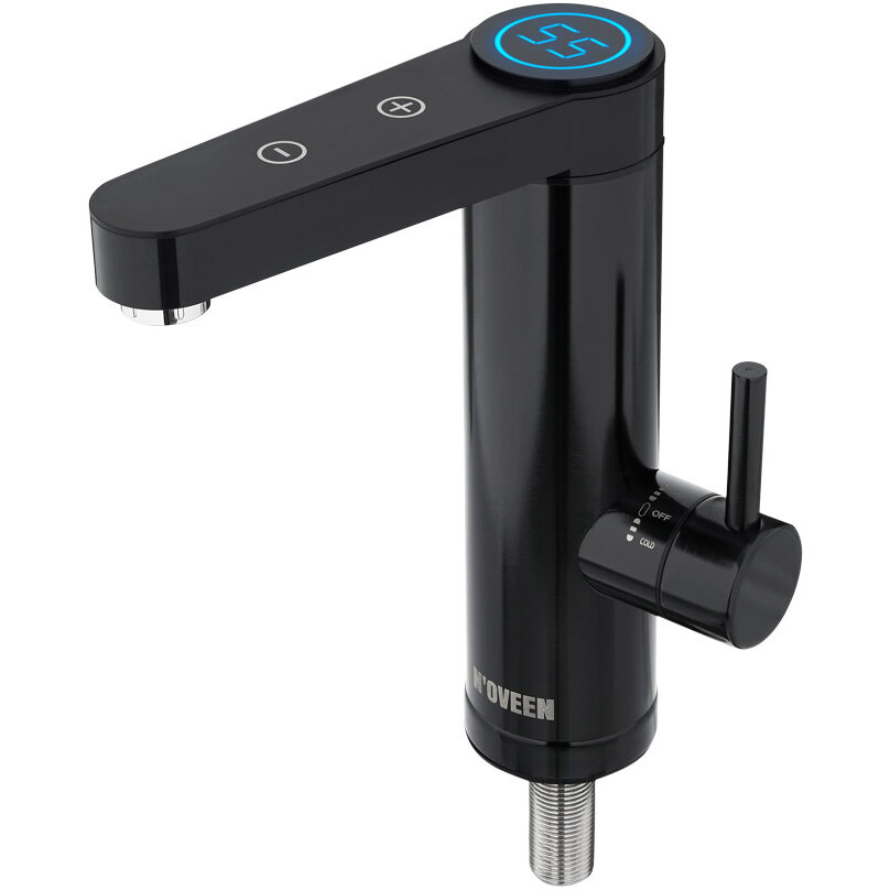 Robinet Instant Electric pentru Incalzit Apa IWH965 Montare pe Blat Inox Clasa Energetica A Protectie la Supraincalzire 3600W Negru