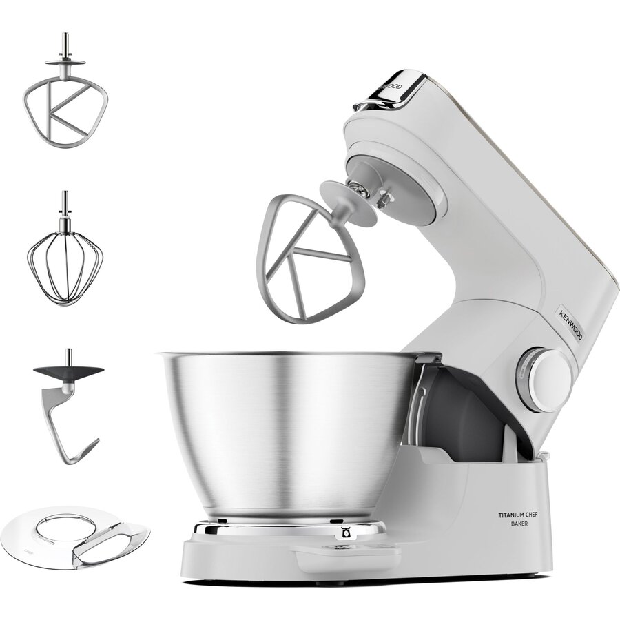 Robot de Bucatarie Titanium Chef Baker KVC65.001WH Bol 5L Cantar Integrat 1200W Alb