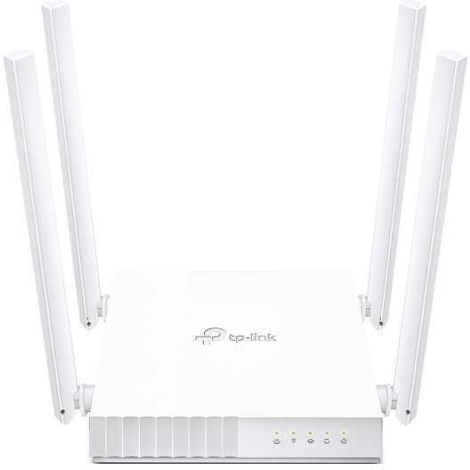 Router wireless Archer C24 750Mbps 4 Porturi 10/100Mbps 4 Antene Externe Dual Band AC750 Alb