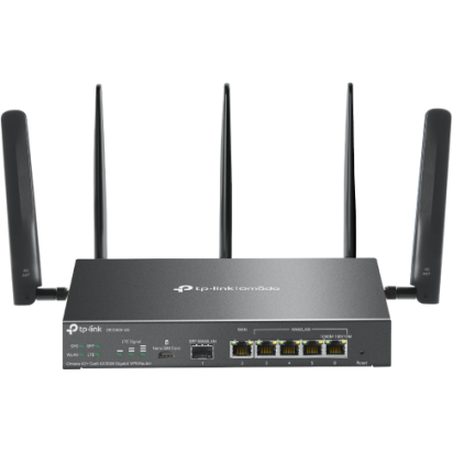 Router Wireless AX3000  VPN  ER706WP-4G 4x LAN/WAN 1x SFP  1x WAN Dual Band  IPv6 574+2402Mbps Negru