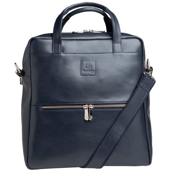 Rucsac Laptop NBK672 Piele Naturala 14 Inch Bleumarin