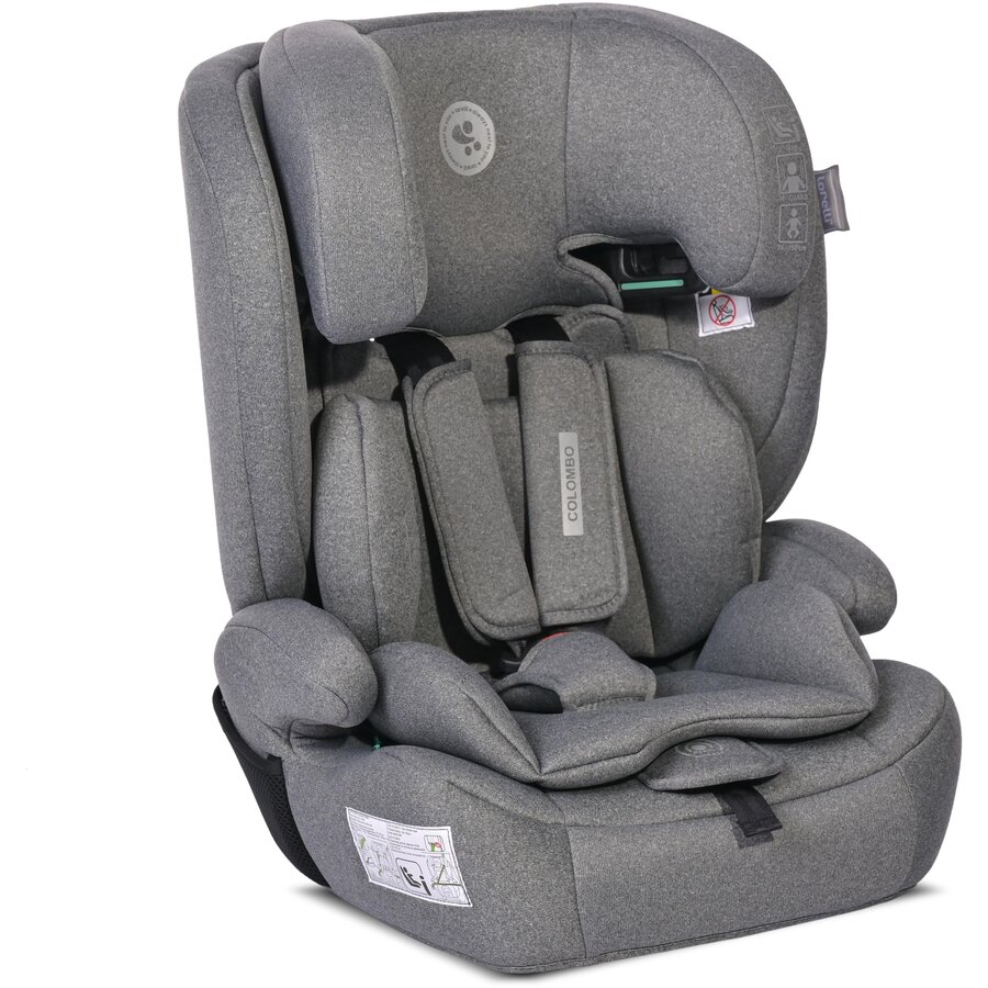 Scaun Auto Copii Colombo i-Size 15 Luni - 12 Ani 76-150CM Gri