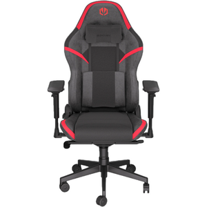 Scaun Gaming Scrim RD Piele/Textil Suport Lombar Memory Foam 5xRoti Negru/Rosu
