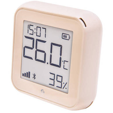 Senzor De Temperatura Si Umiditate H&T gen3  WIFI Baterie 8MB Crem