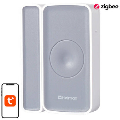 Senzor Inteligent De Deschidere A Usii HS1DS-EF Si Pentru Ferestre Raza 100m  Alb/Gri