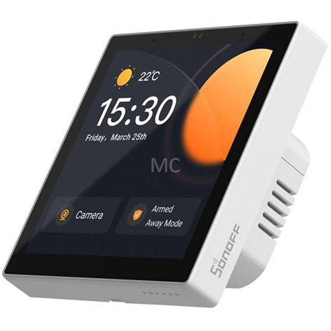 Senzori Panou de control SMART NSPanel Pro ZigBee 3.0 WiFi Bluetooth Functie de monitorizare energie termostat interfon Alb