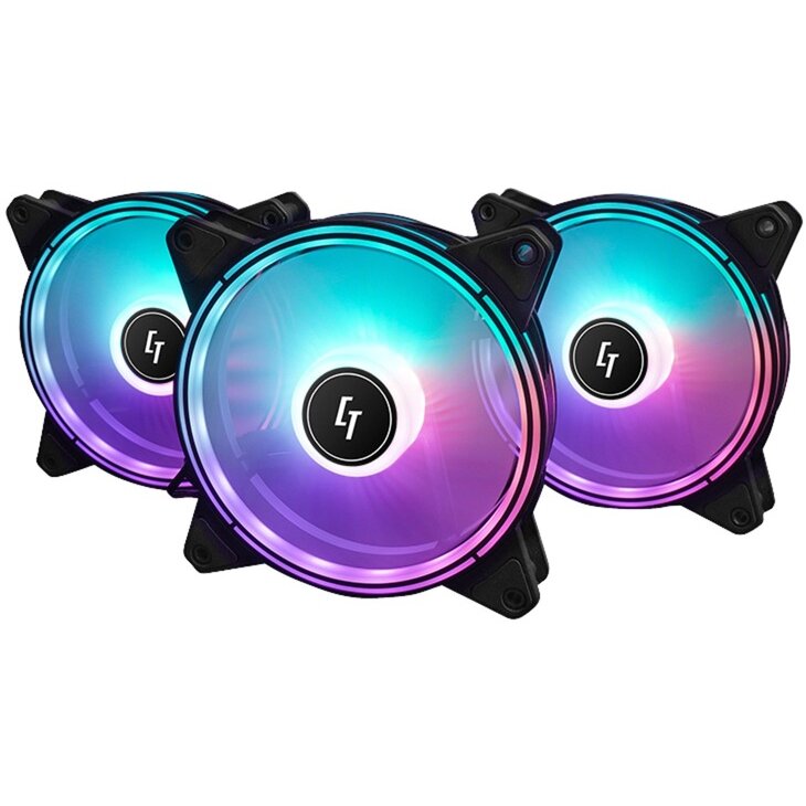 Set 3 Ventilatoare NF-3012-RGB Nova Alb