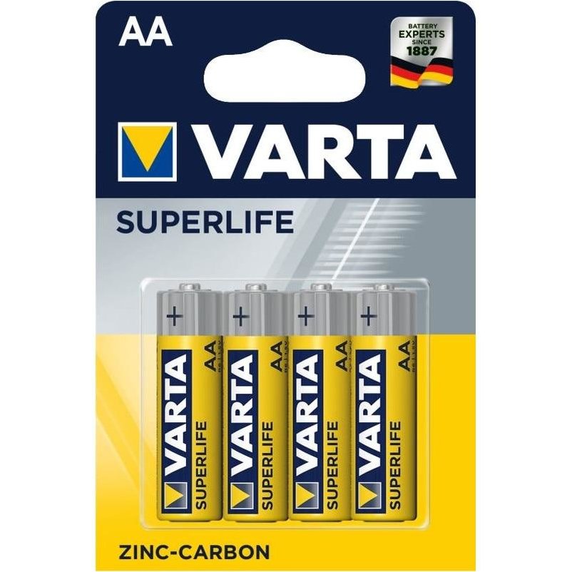 Set 4x  Zinc Carbon Superlife R6 AA
