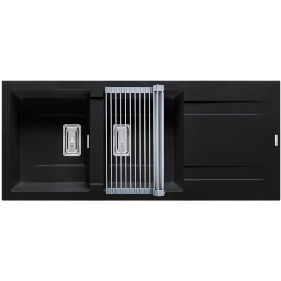 Set Chiuveta Granit + Suport multifunctional ROLL UP KARTESIO 116x50 2B 1D Carbon