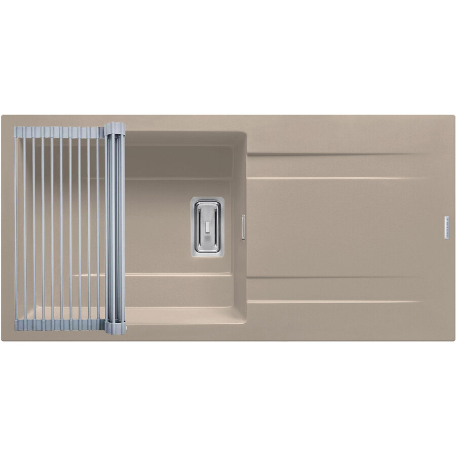 Set Chiuveta Granit + Suport multifunctional ROLL UP KARTESIO PLUS 100x50 1B 1D Sand Beige