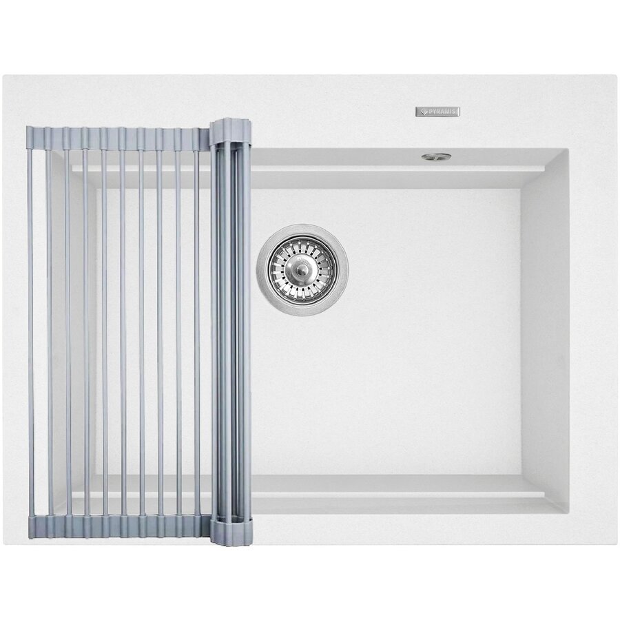 Set Chiuveta Granit + Suport multifunctional ROLL UP SIROS 67x51.5 1B Snow