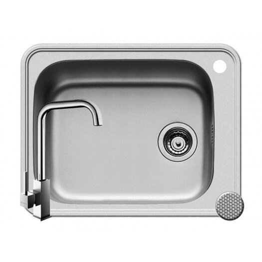 Set Chiuveta Inox + Baterie ADELITA SPACE PLUS 1B