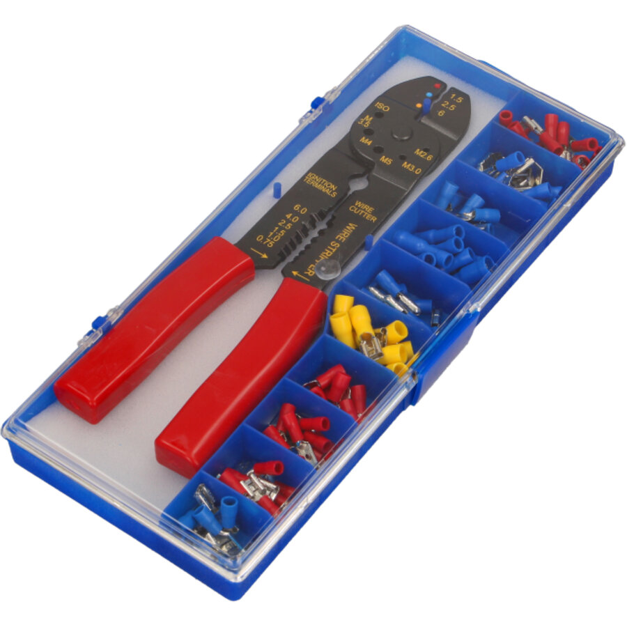 Set Cleste Dezizolat Taiat Sertizat Cablu Plus Papuci Izolatie OR-AE-13136 Multicolor