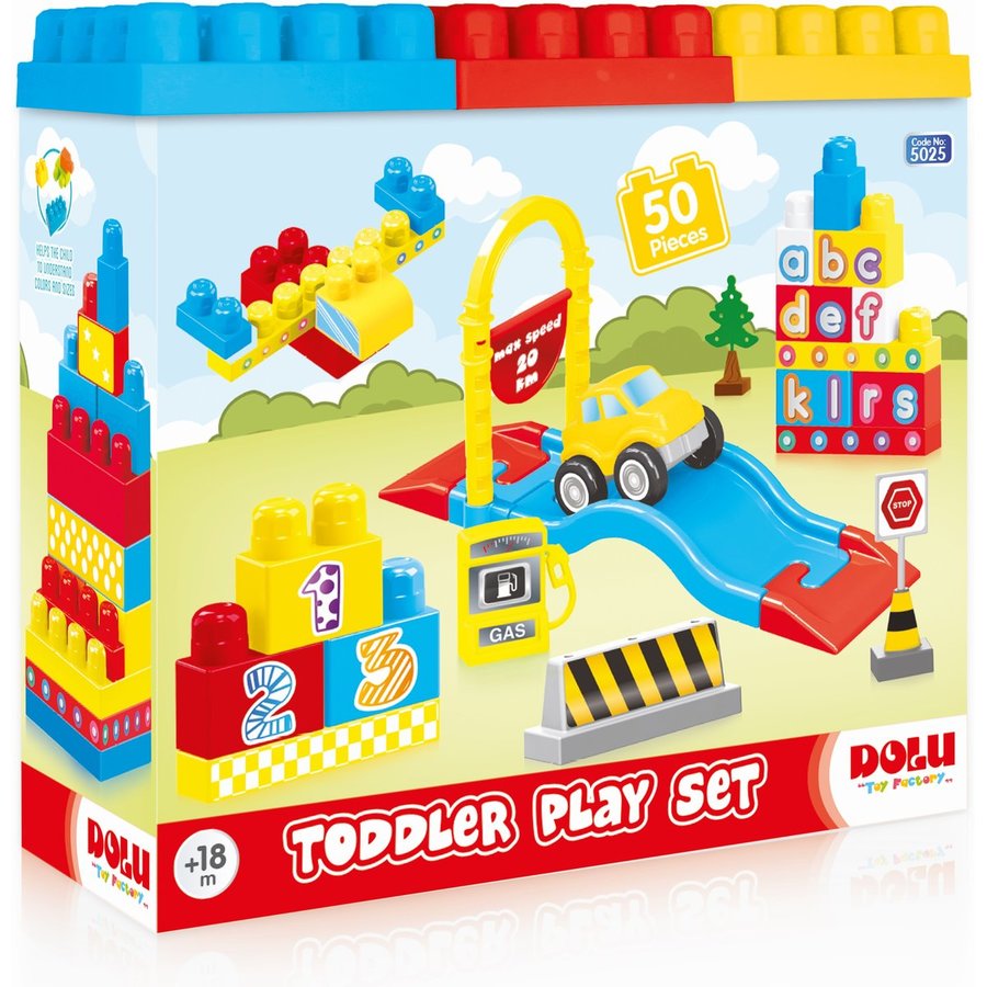 Set de Constructie 50 Piese 18 Luni+ Multicolor