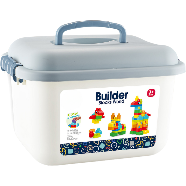 Set de Constructie Animalute 62 Piese 3 Ani+ Multicolor