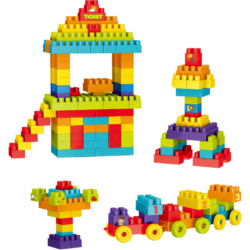 Set de Constructie Classic Blocks 245 Piese 3 Ani+ Multicolor