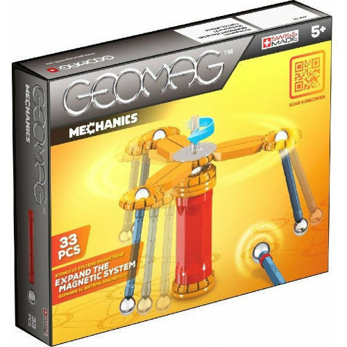 Set de constructie magnetic Mechanics 33 piese