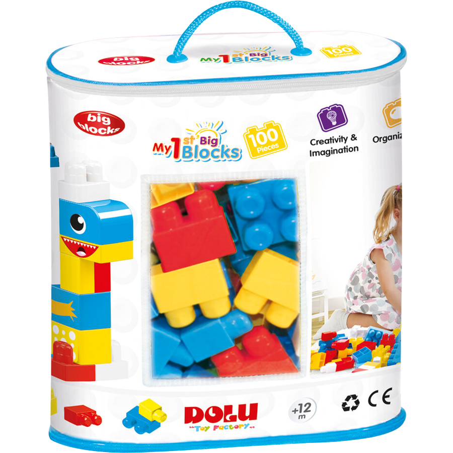 Set de Constructie Primele Mele Cuburi 100 Piese 12 Luni+ Multicolor