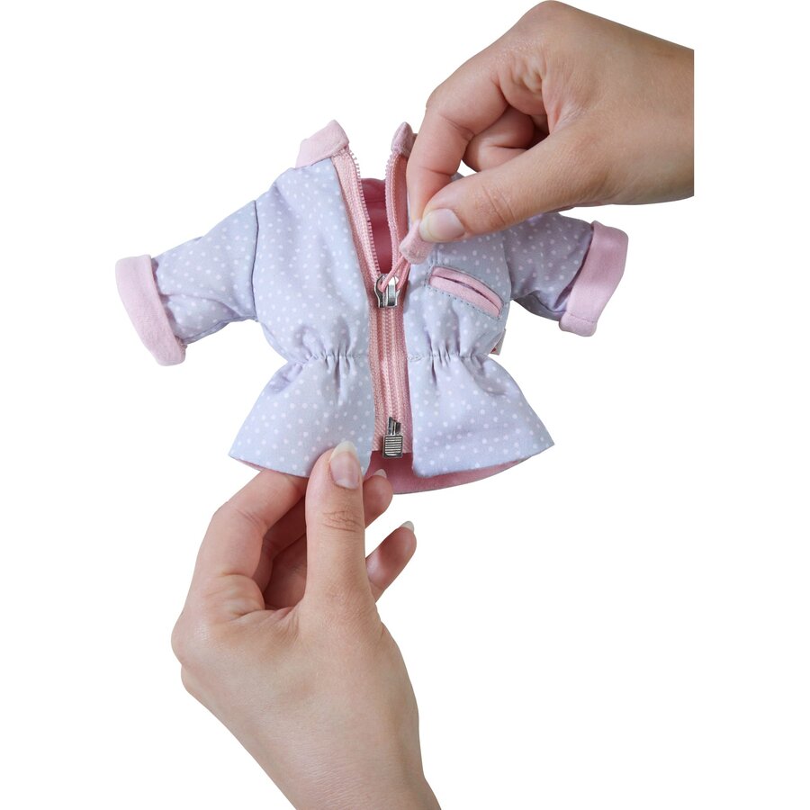 Set De Imbracaminte Parka Pentru Papusi 32cm +18luni Violet/Roz