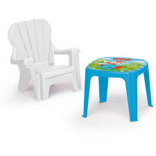 Set De Joaca Masa Cu Scaun Alb/Albastru