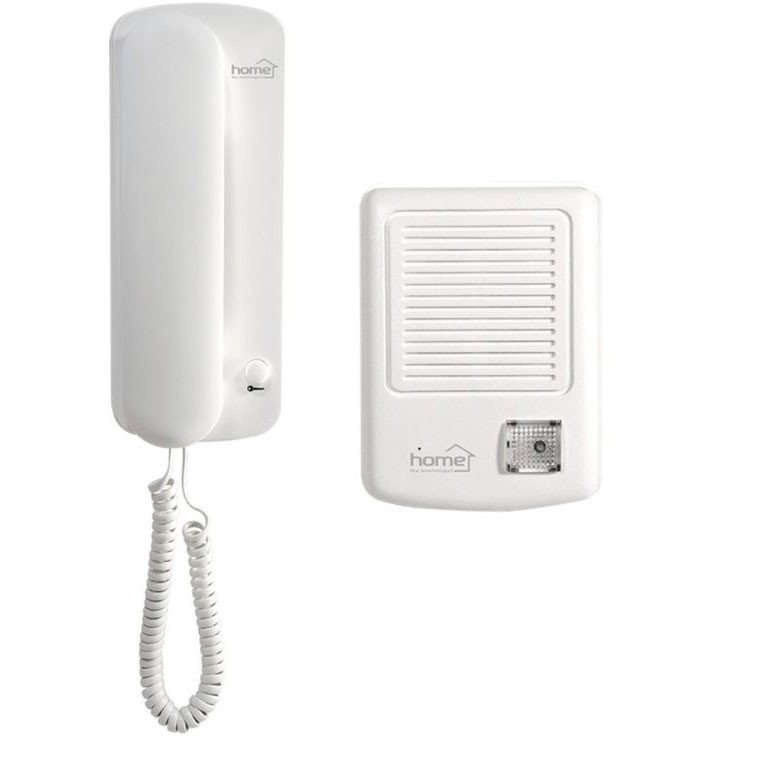 Set interfon cu fir DP01 codificare digitala raza actiune 500m Alb