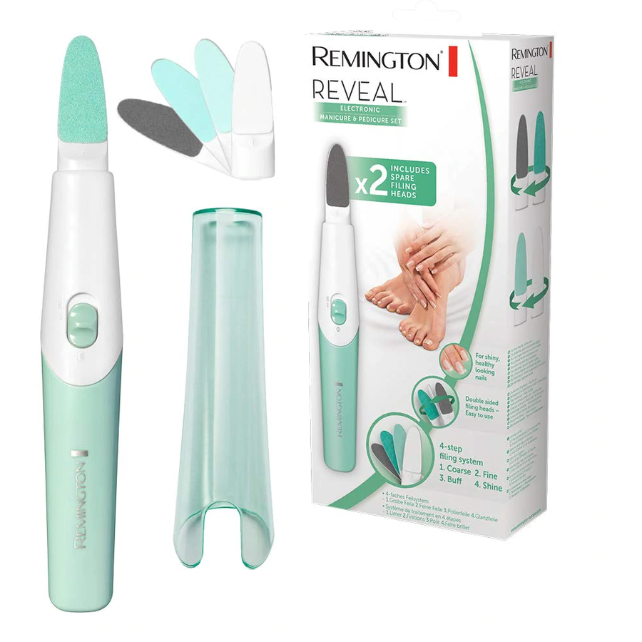 Set Manichiura/Pedichiura 4 Pile 2 Viteze Alb/Verde