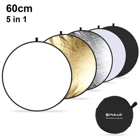 Set Placi Reflectoare pentru Studio Foto PU5111 Photo Blend 5-in-1 Diametru 60CM cu Husa