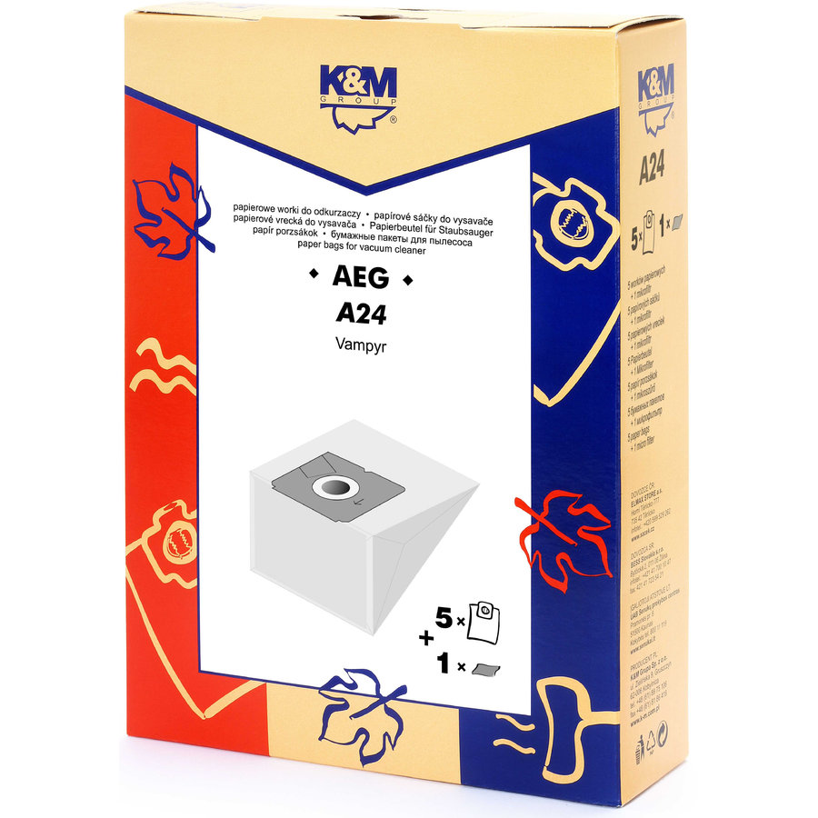 Set Saci Aspirator Hartie 5 Saci plus 1 Filtru pentru AEG GR 28