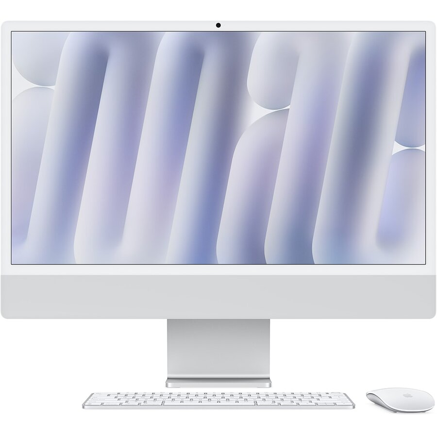 Sistem All in One iMac 24 inch IPS M4 8-Core 16GB 256GB SSD macOS Silver