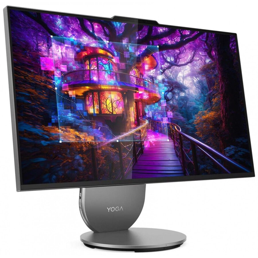 Sistem All in One Yoga 27IAH10 QHD 27inch Intel Core Ultra 5 125H 16GB 1TB SSD Windows 11 Pro Luna Grey