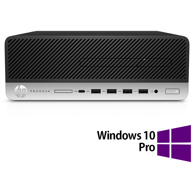 Sistem desktop ProDesk 600 G3 Intel Core i3-7100 8GB 240GB SSD Windows 10 Pro Black