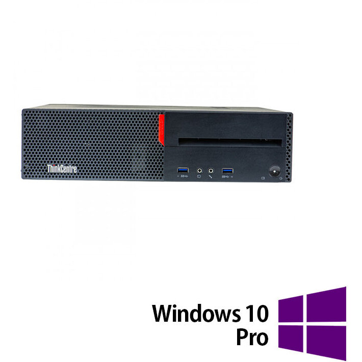 Sistem desktop Refurbished M700 Intel Core i5-6400 8GB 256GB SSD Windows 10 Pro Black