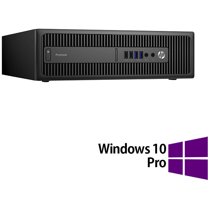 Sistem desktop Refurbished ProDesk 600 G2 Intel Core i7-6700 8GB 128GB SSD Windows 10 Pro Black