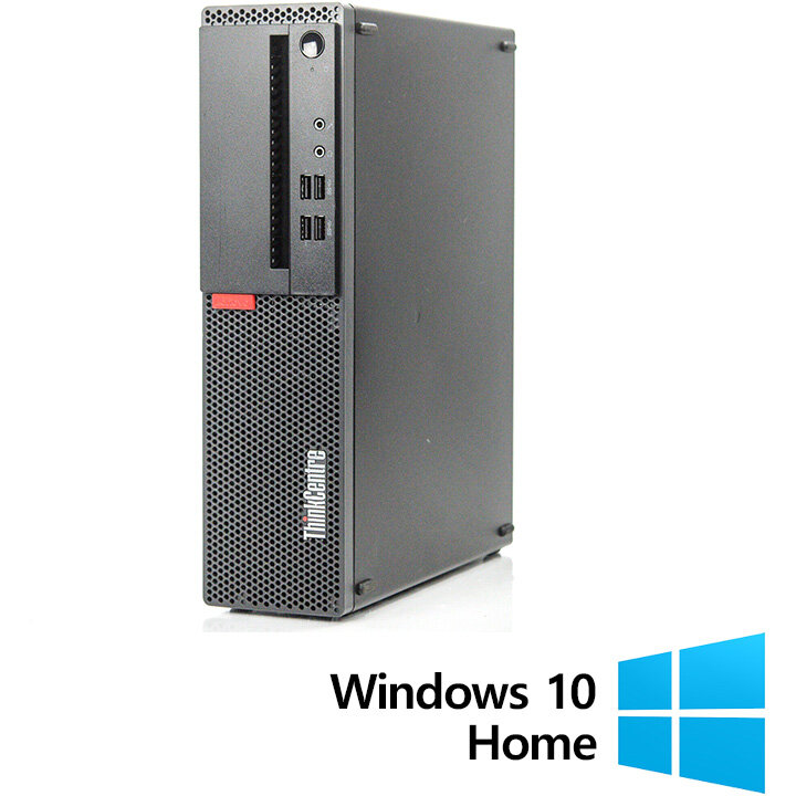 Sistem desktop Refurbished ThinkCentre M910s Intel Core i5-7500 16GB 256GB SSD Windows 10 Pro Black