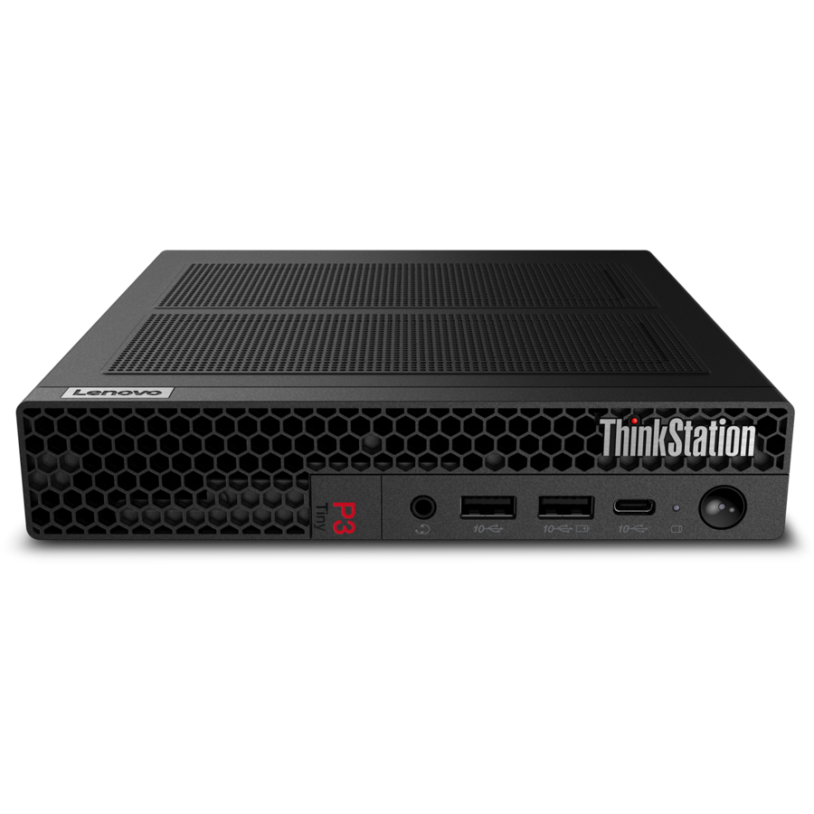 Sistem desktop ThinkStation P3 Intel Core i7-14700 16GB 512GB SSD Windows 11 Pro Black