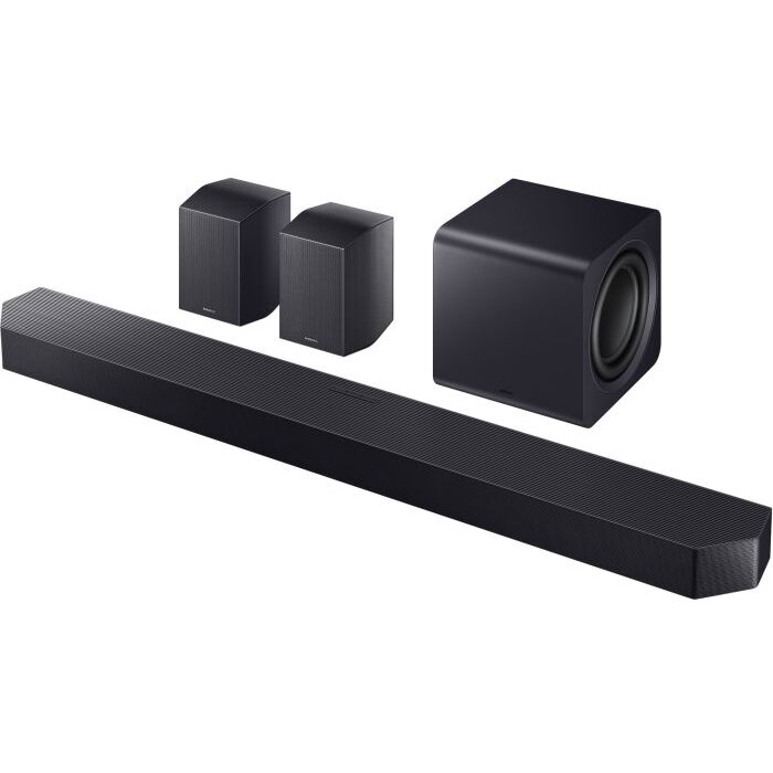 Sistem Soundbar HW-Q990F/EN 11.1.4 cu Subwoofer si 2 Boxe Bluetooth Wi-Fi Negru Titan