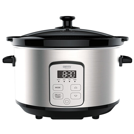 Slow Cooker CR 6414 4.7l 270W Afisaj LED Negru/Argintiu